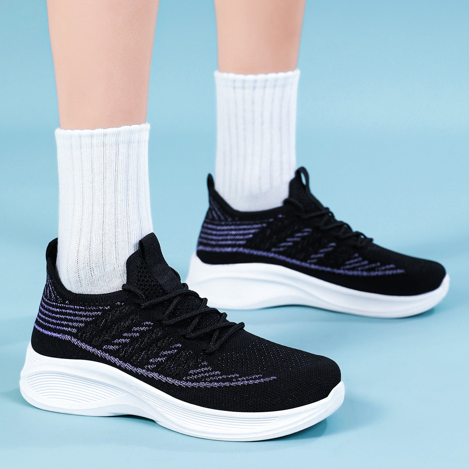 Damen Atmungsaktive Freizeitsneaker mit flexibler Sohle R&B