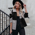 Damen Gemütliche Teddyjacke mit Statement-Kragen R&B