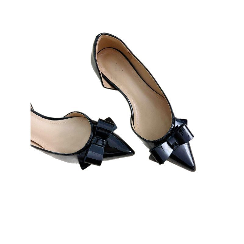 Damen elegante spitze Pumps mit dekorativem Schleifendetail R&B