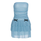 Damen Verspieltes Minikleid mit Rüschen und offenen Trägern R&B