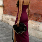 Damen Langarm Midi Kleid EB