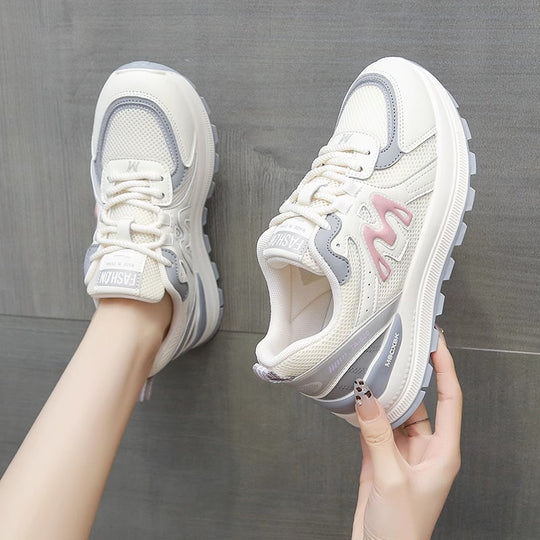 Damen Sneakers mit atmungsaktivem Mesh-Obermaterial und dämpfender Laufsohle R&B