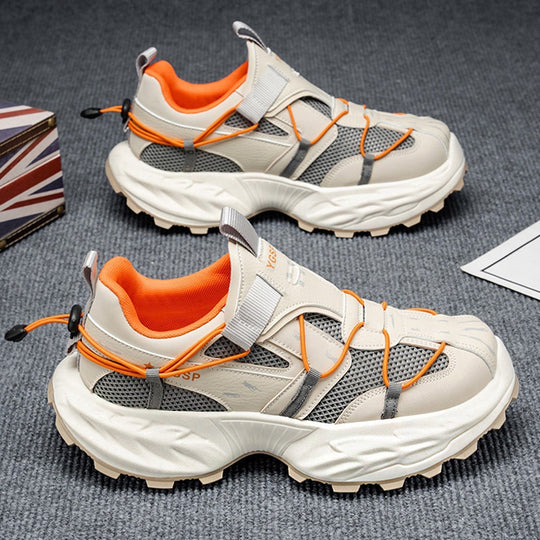 Damen Sportliche Sneakers mit atmungsaktiver Netzstruktur und stoßdämpfender Sohle R&B
