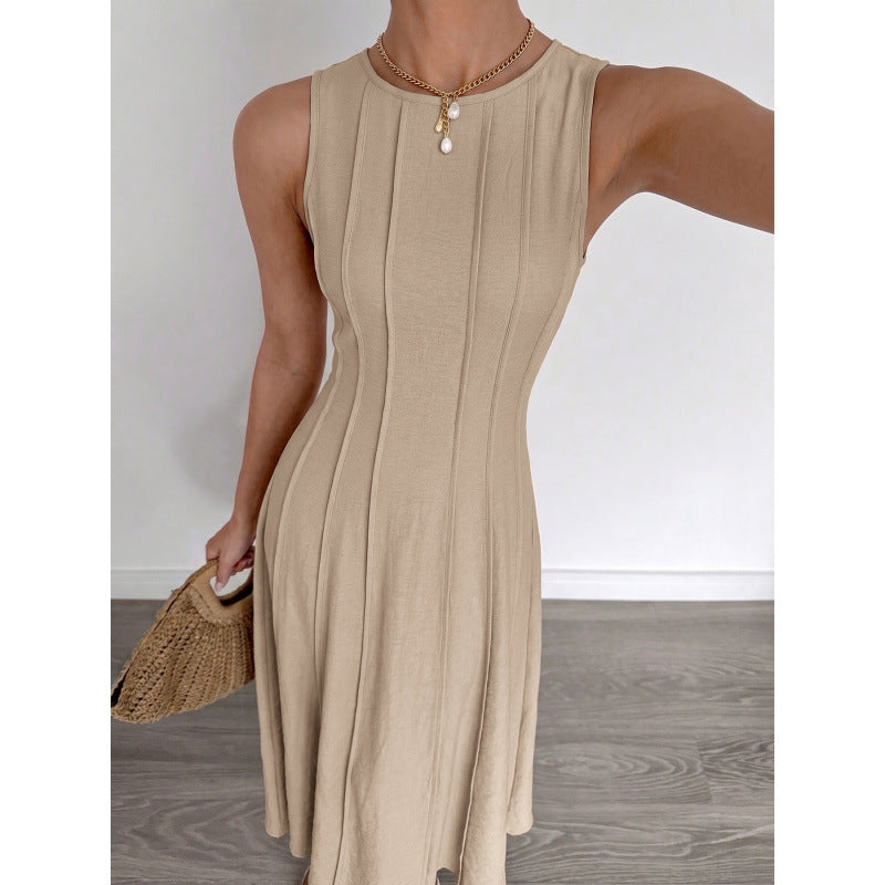 Damen Langarm Maxikleid mit eleganten Streifen und schmeichelndem Schnitt R&B