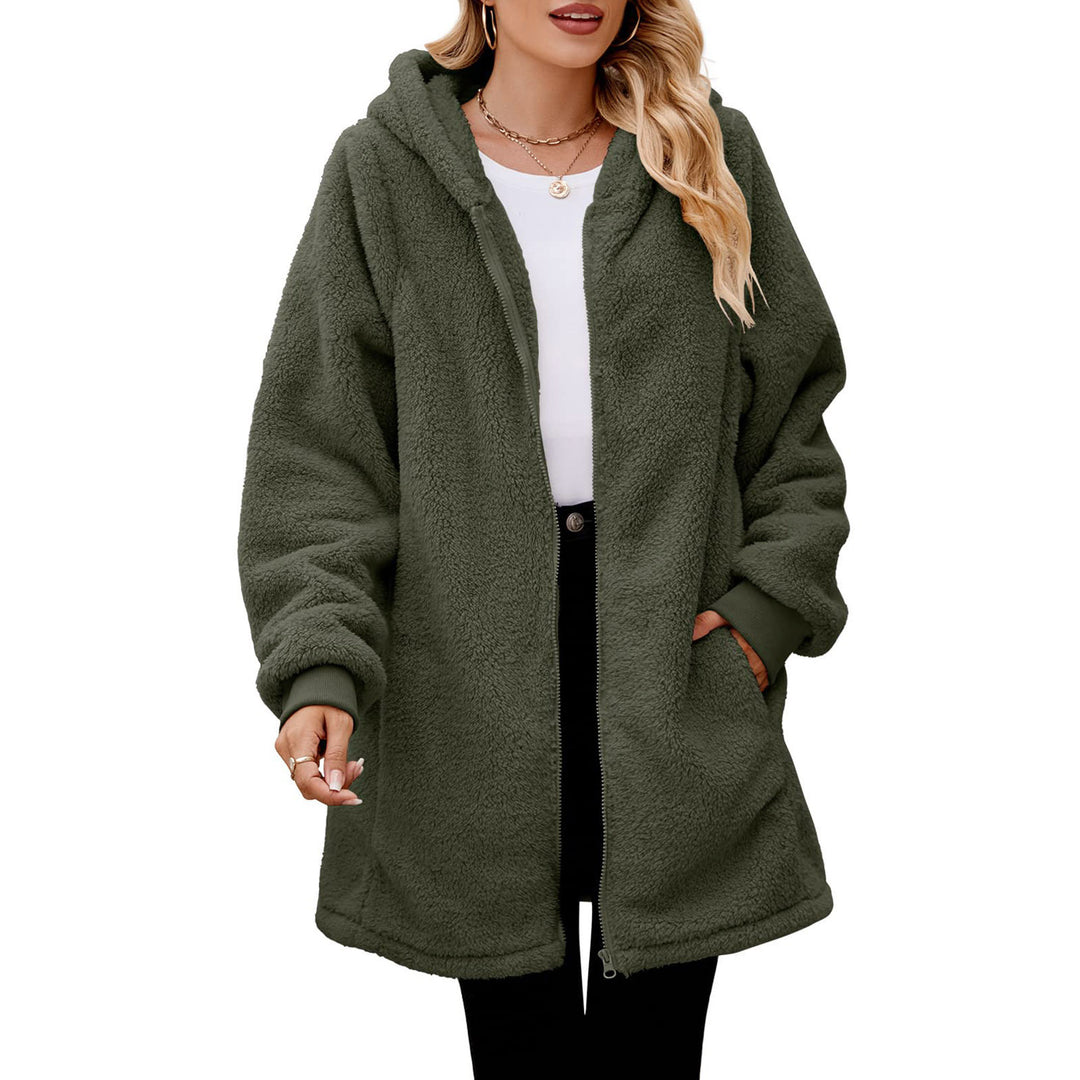 Damen kuschelige Fleecejacke R&B