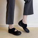 Damen bequeme und stilvolle Ballerina-Schuhe mit elastischem Riemchen R&B
