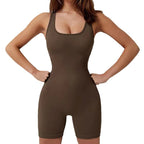 Damen Bodycon Jumpsuit mit Rippstruktur R&B