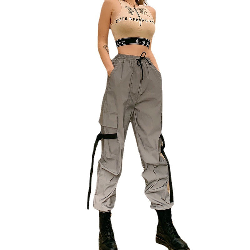 Damen Cargo-Hose mit praktischen Taschen und verstellbarem Bund R&B
