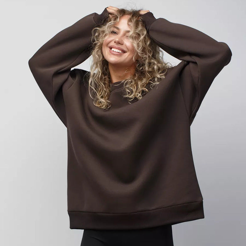 Damen lässiges Over-Sized Sweatshirt mit Oversized-Schnitt und weichen Baumwollmaterialien R&B