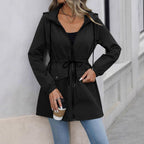 Damen Freizeitjacke mit verstellbarem Bund und Kapuze R&B