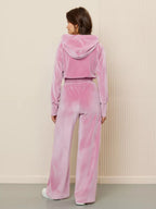 R&B | Minimalismus Fleece Kapuzenpullover und Jogginghose Zweiteiler Satz