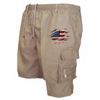 Herren Cargo-Shorts mit praktischen Seitentaschen und elastischem Bund