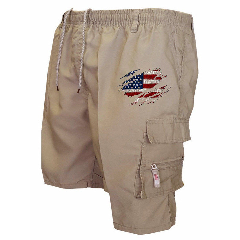 Herren Cargo-Shorts mit praktischen Seitentaschen und elastischem Bund