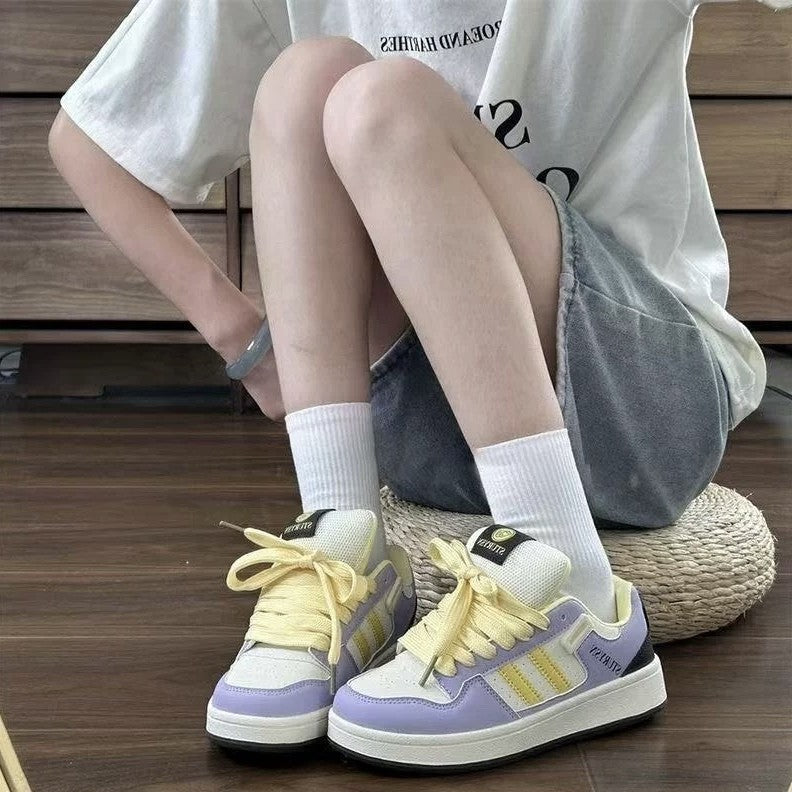 Damen sportliche Sneakers mit luftiger Mesh-Oberfläche und dämpfender Sohle