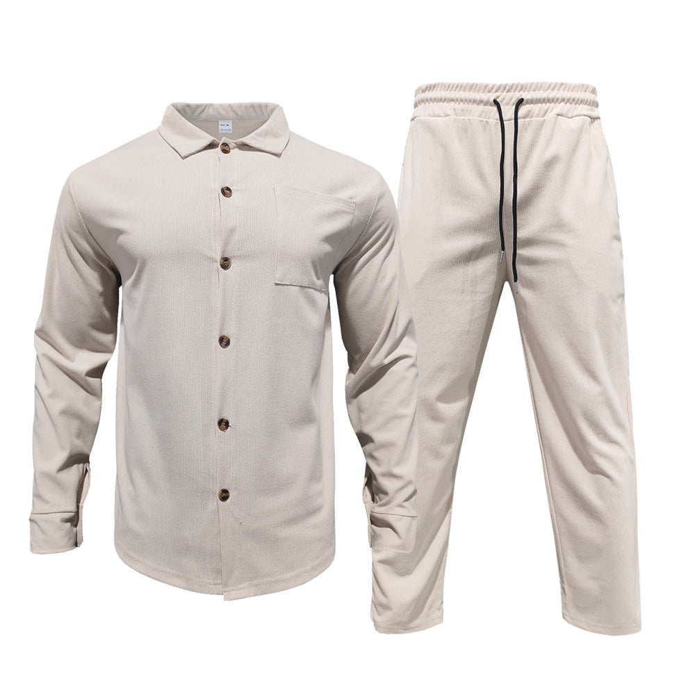 Herren lässiges Hemd und Freizeithose Set R&B