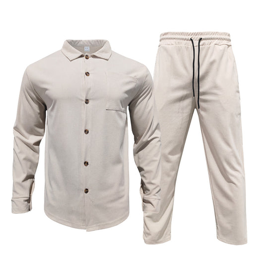 Herren lässiges Hemd und Freizeithose Set R&B