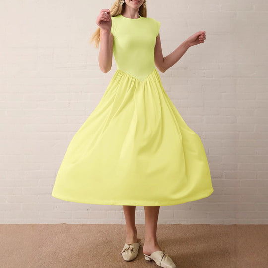Damen Kleid mit eleganter, asymmetrischer Silhouette R&B