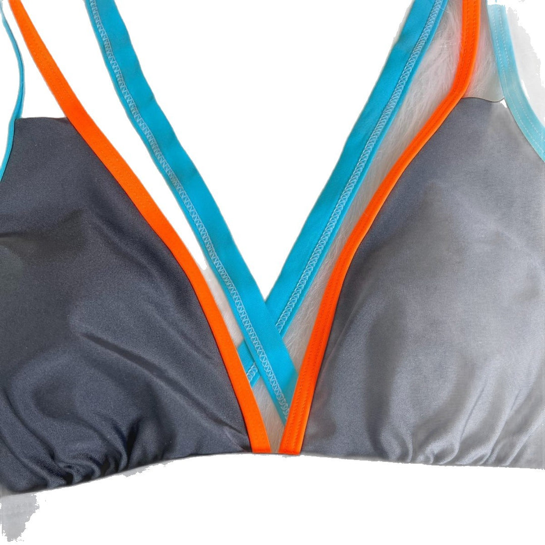 Damen Sportlicher Badeanzug mit hochgeschlossenem Ausschnitt und Rock R&B