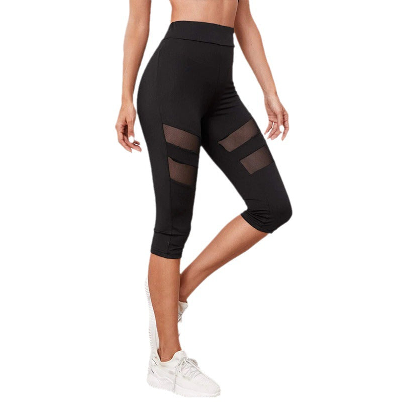 Damen Fitness-Leggings mit innovativen Mesh-Einsätzen R&B