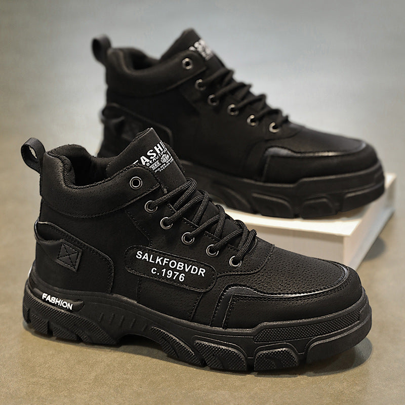 Herren hochgeschnittene modische Sneakers mit rutschfester Sohle und atmungsaktivem Obermaterial R&B