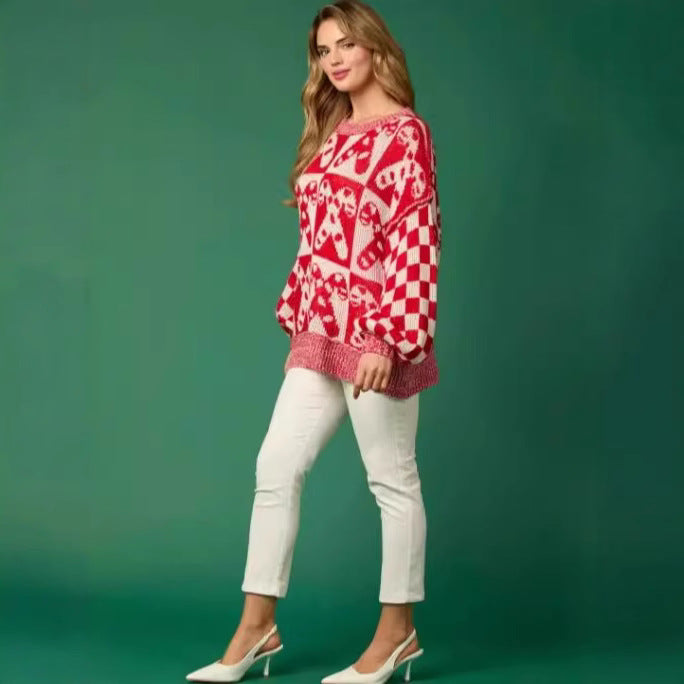 Damen lässiger Pullover R&B