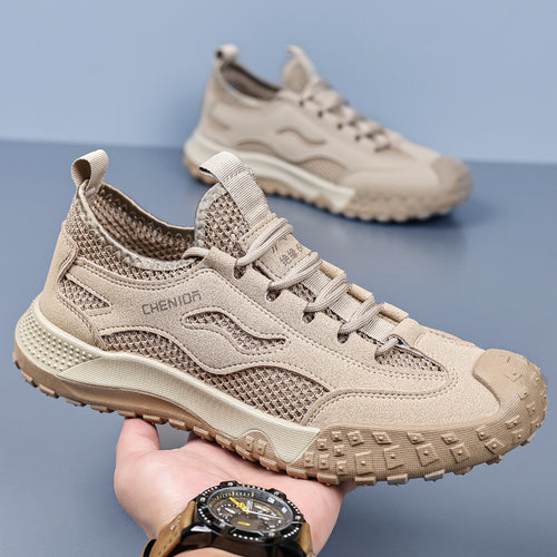 Damen Leichte Outdoor Sneakers mit atmungsaktivem Mesh-Obermaterial und rutschfester Sohle R&B