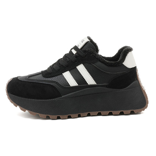 Damen Chunky Sneakers mit kuscheligem Innenfutter und rutschfester Sohle R&B
