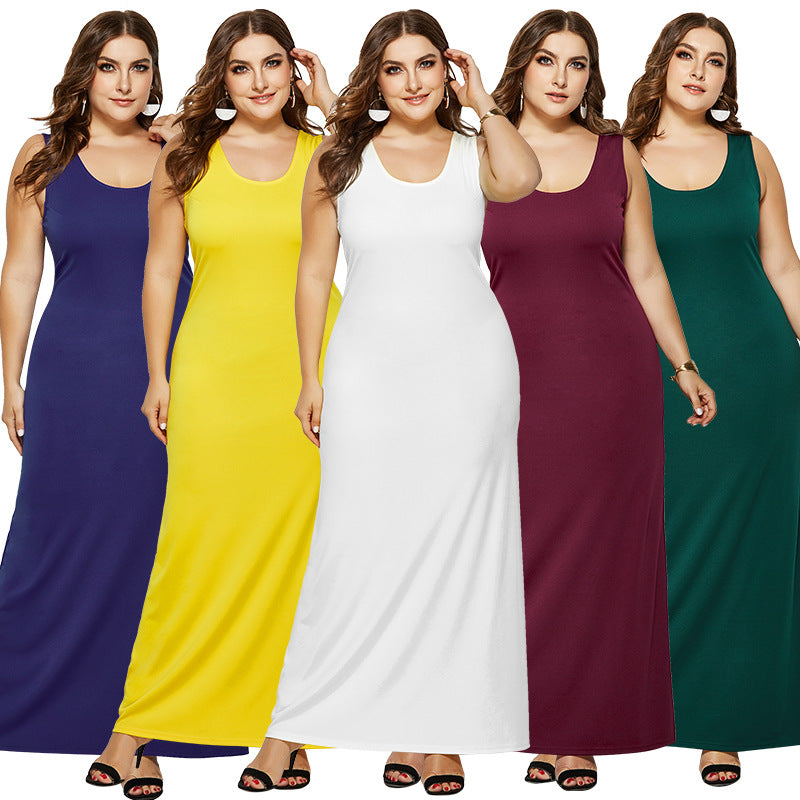Damen figurbetontes Maxikleid mit klassischen Details R&B