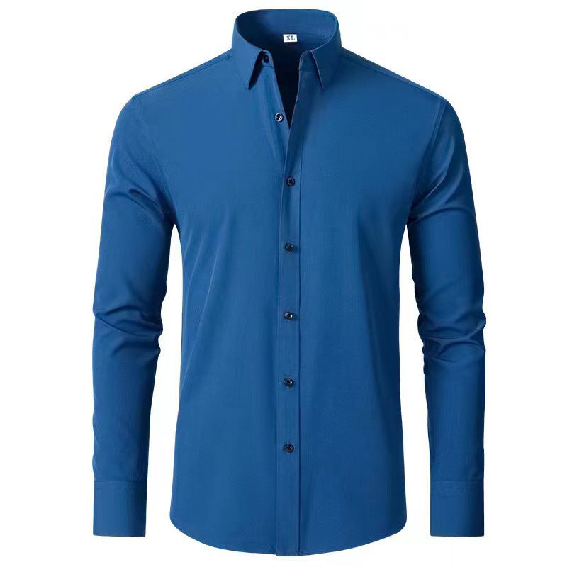 Herren Langarmhemd mit elegantem Schnitt und stilvollen Knopfdetails R&B