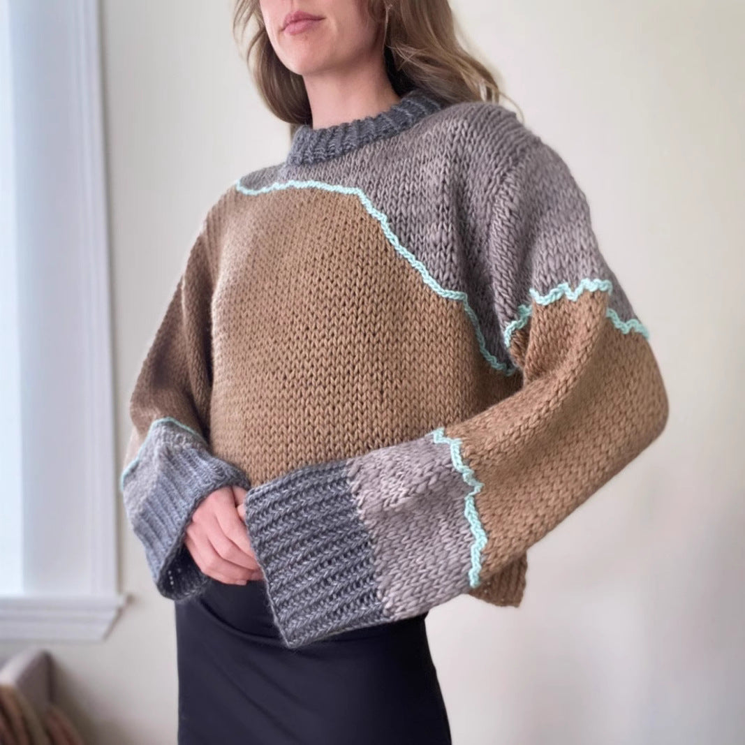 Damen Grobstrickpullover R&B