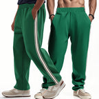 Herren Freizeit-Jogginghose mit seitlichen Streifen und elastischem Bund R&B