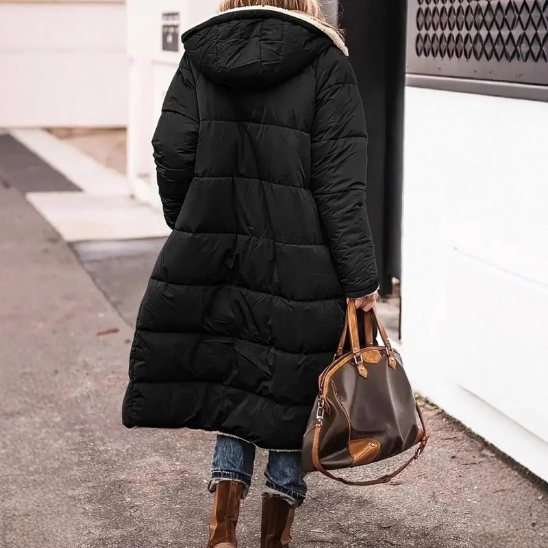 Damen lange Steppjacke R&B