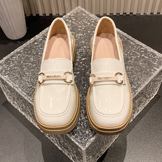 Damen Klassische Loafer mit modischer Schnallenverzierung R&B