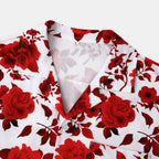 Damen Kurzarmhemd mit floralem Design und lässigem Schnitt