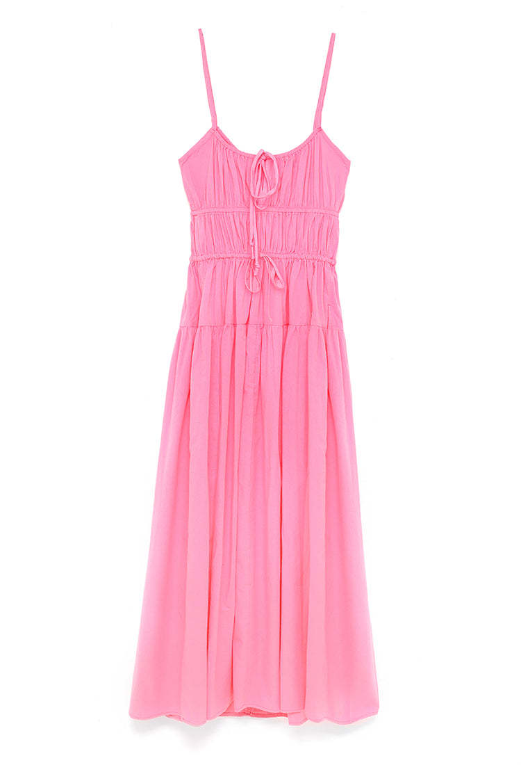 Damen luftiges Sommerkleid mit verstellbaren Trägern R&B