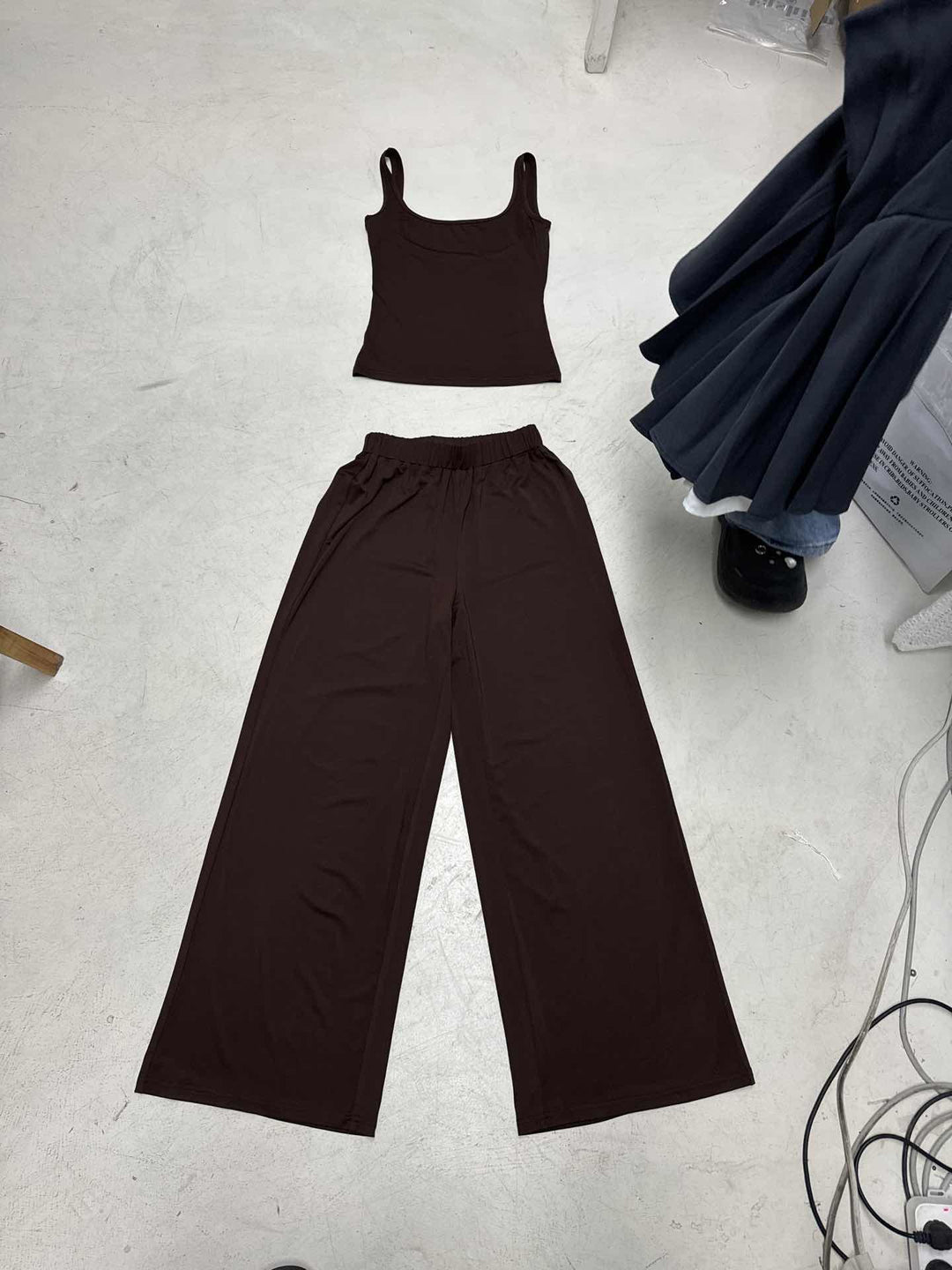 Damen Komfortable Lounge-Hose und Top Set R&B