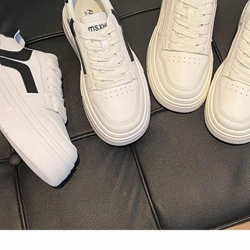 Damen Sportliche Plateau-Sneaker mit modischem Kontrastdesign R&B