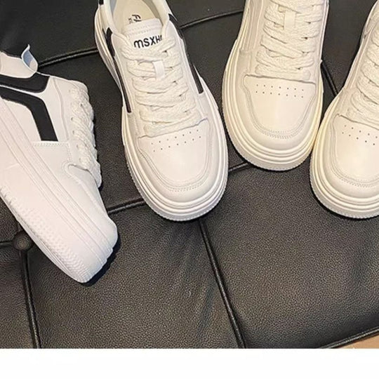 Damen Sportliche Plateau-Sneaker mit modischem Kontrastdesign R&B