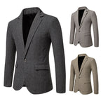 Herren eleganter Blazer mit feinem Karomuster