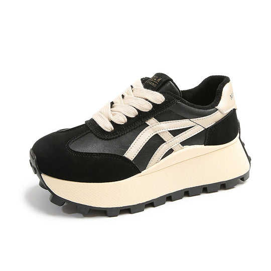 Damen Sportliche Plateau Sneakers mit rutschfester Sohle und atmungsaktivem Obermaterial R&B