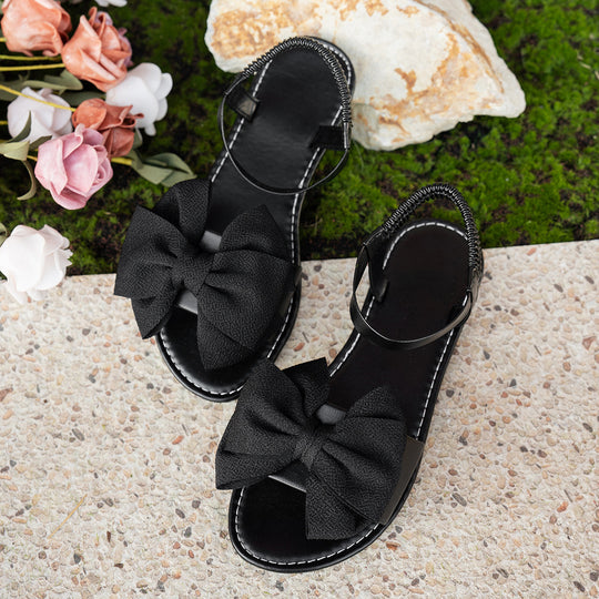 Damen Sommer Sandalen mit dekorativem Schleifen-Design R&B
