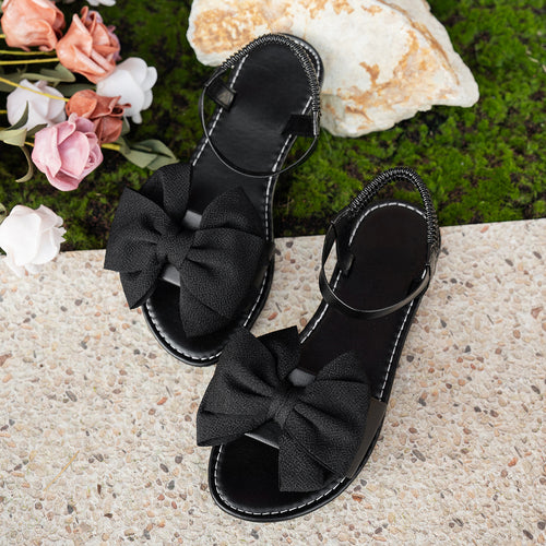 Damen Sommer Sandalen mit dekorativem Schleifen-Design R&B