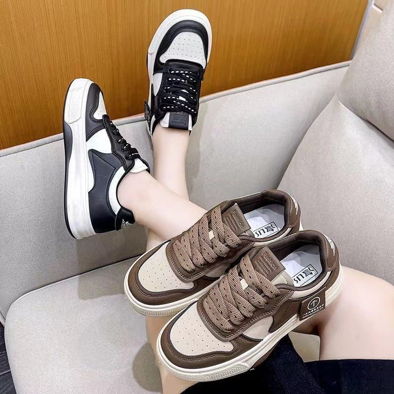 Damen Sportliche Sneaker mit dicker Sohle und atmungsaktivem Obermaterial R&B