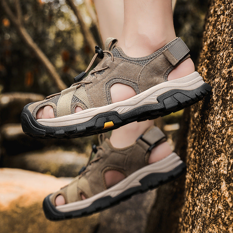 Damen Multifunktionale Outdoor-Sandalen mit rutschfester Sohle und verstellbarem Schnürsystem