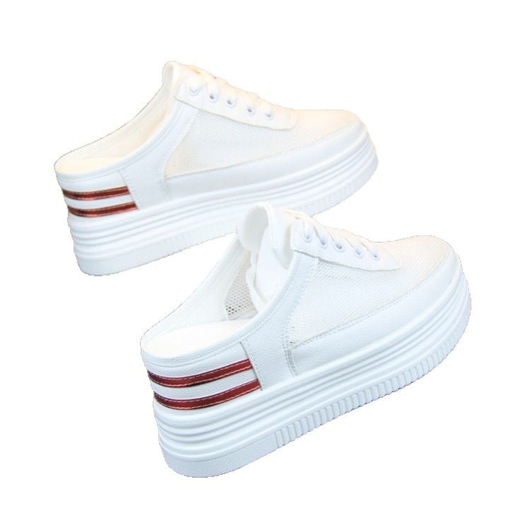 Damen Sneakers mit hoher Plateausohle und eleganter Riemchenverarbeitung R&B