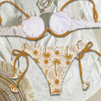 Damen Bikini-Set mit verstellbaren Trägern und charmanten Muschelverzierungen R&B