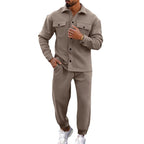 Herren Freizeit Set mit strukturiertem Oberteil und passenden Jogginghosen R&B