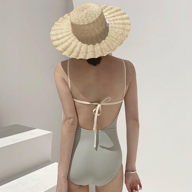 Damen Eleganter Hoch geschnittener Schwimmanzug R&B