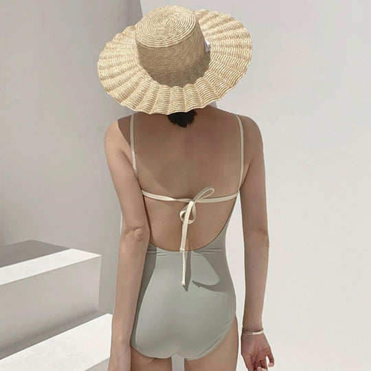 Damen Eleganter Hoch geschnittener Schwimmanzug R&B
