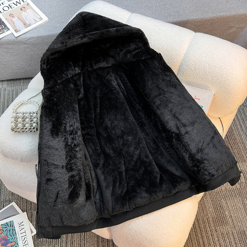 Damen Fleecegefütterte Kapuzenjacke mit Wendeoption R&B